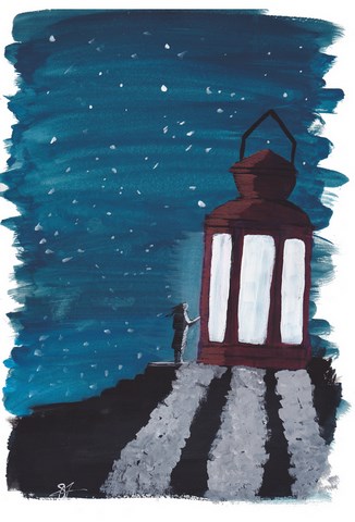 Illustration de "Lanterne rouge"